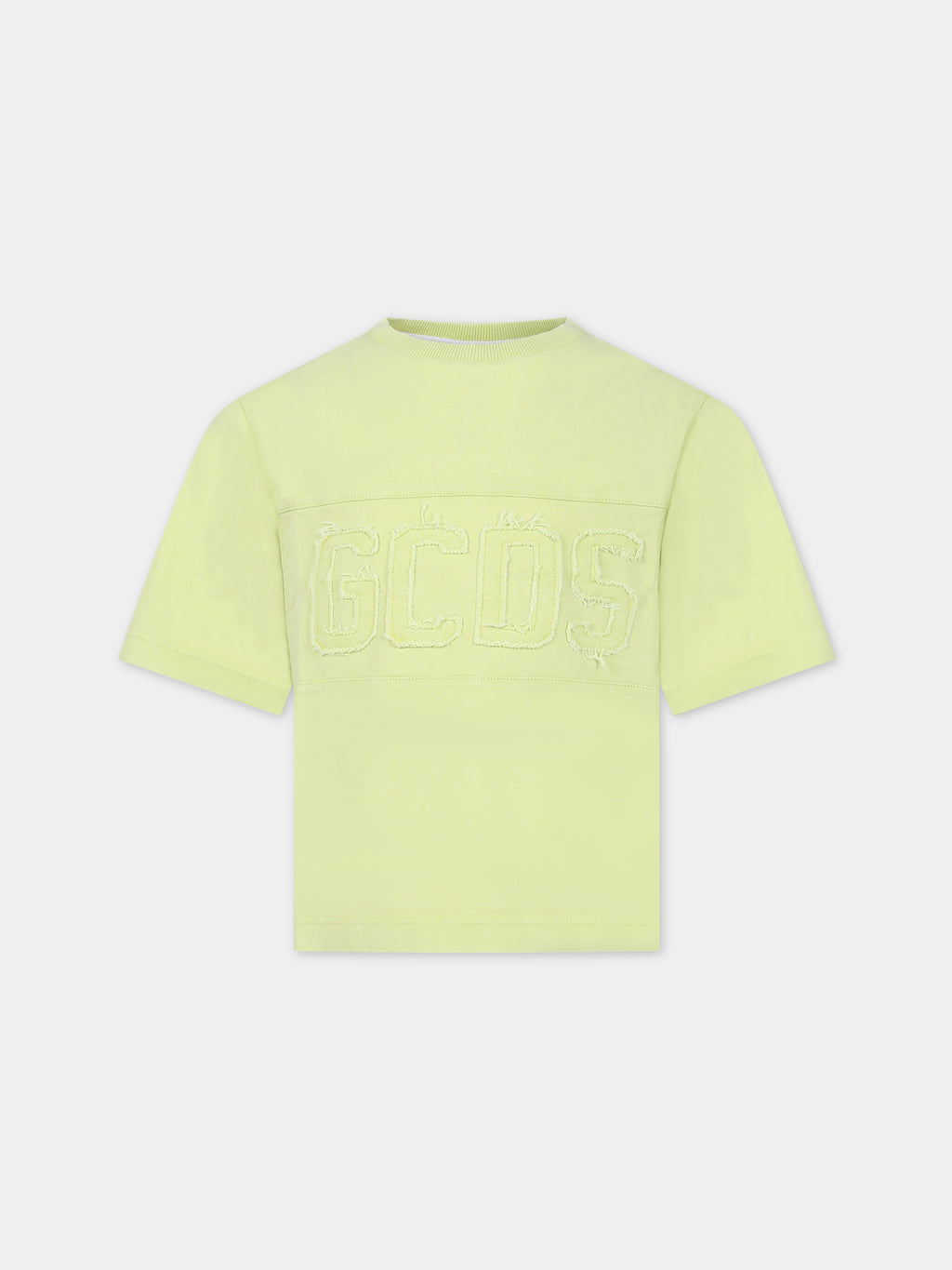 T-shirt jaune pour enfants avec logo